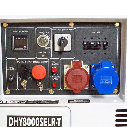 7.5kVA / 6kW Multi Phase Silent Diesel Generator - DHY8000SELR-T - Image 3